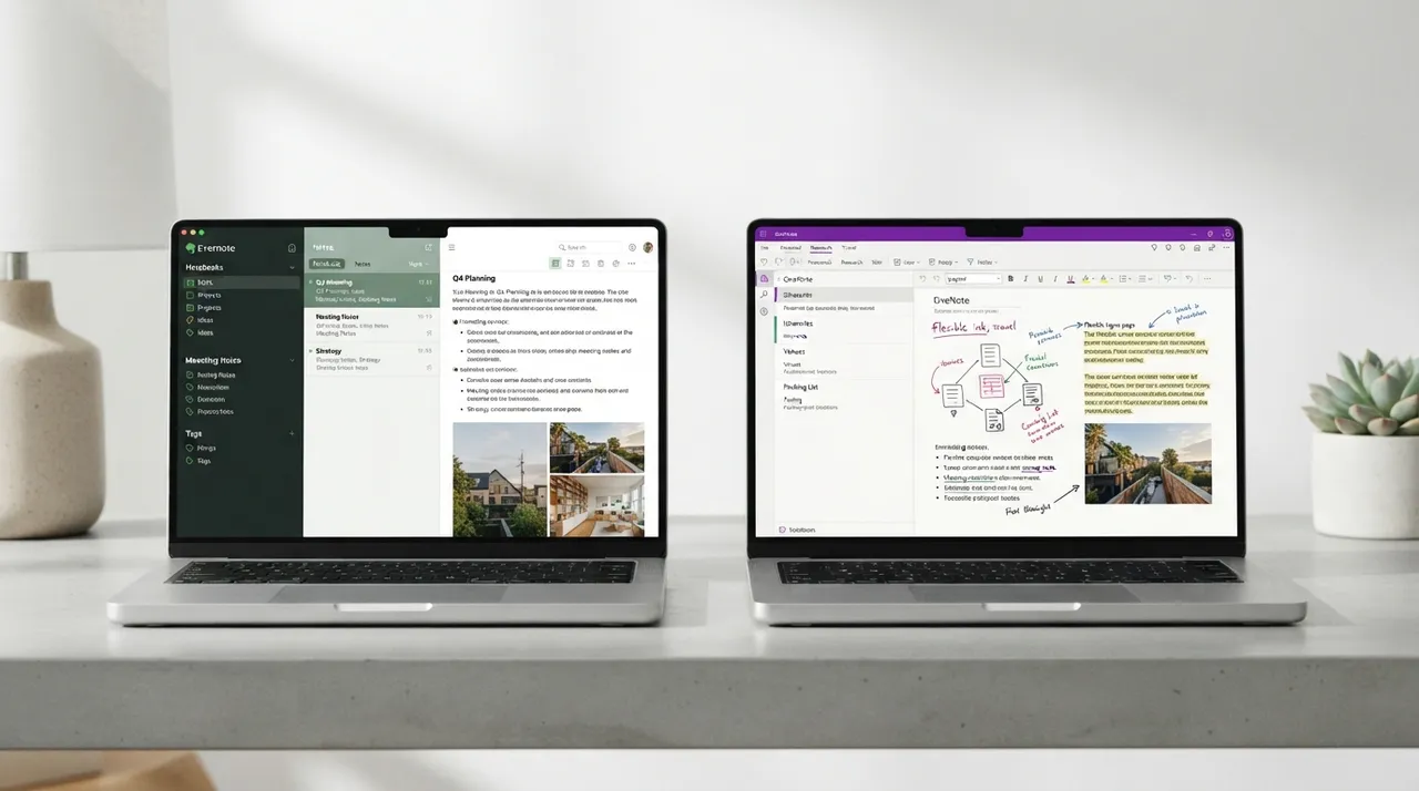 Evernote أم OneNote: أيهما أفضل لتدوين الملاحظات؟