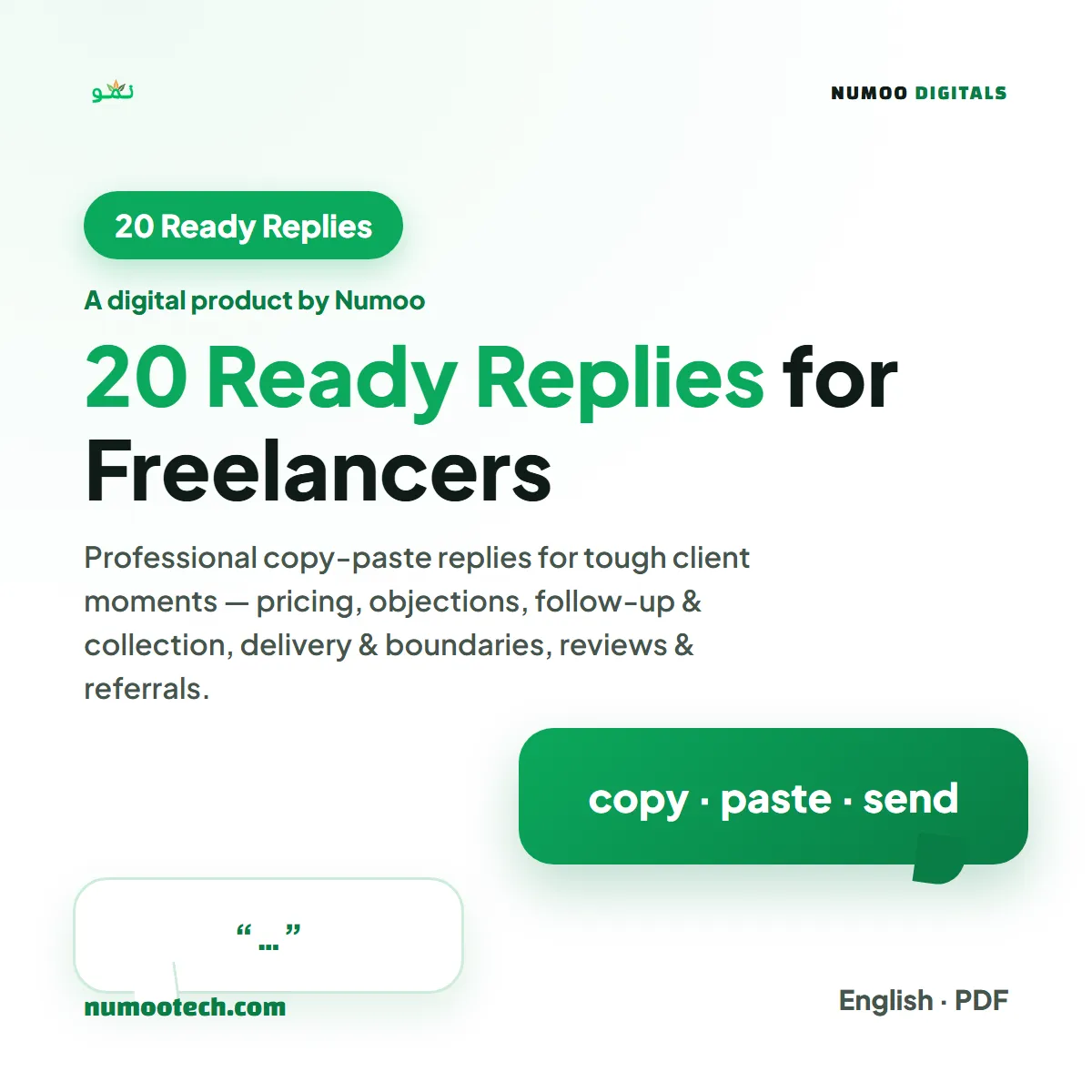 20 Ready Replies for Freelancers
