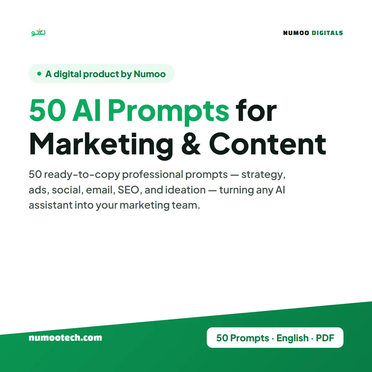 50 AI Prompts for Marketing & Content
