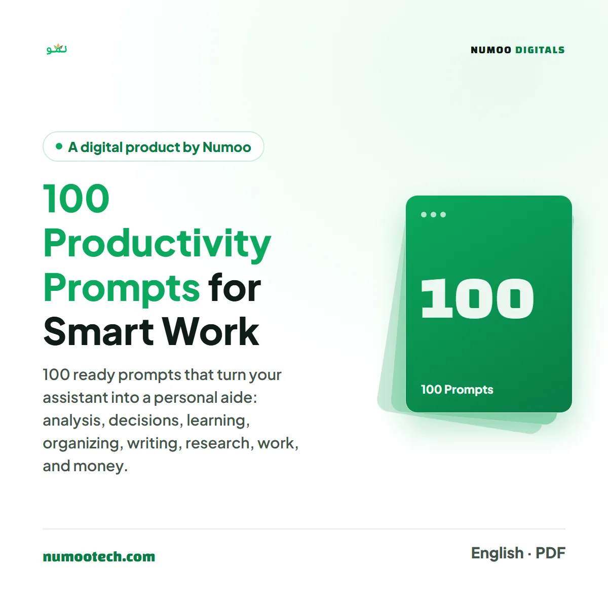 100 Productivity Prompts for Smart Work
